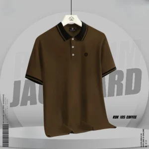 Basic Polo Shirt Coffee Color