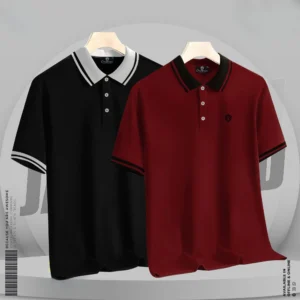 Polo Black & Maroon Color